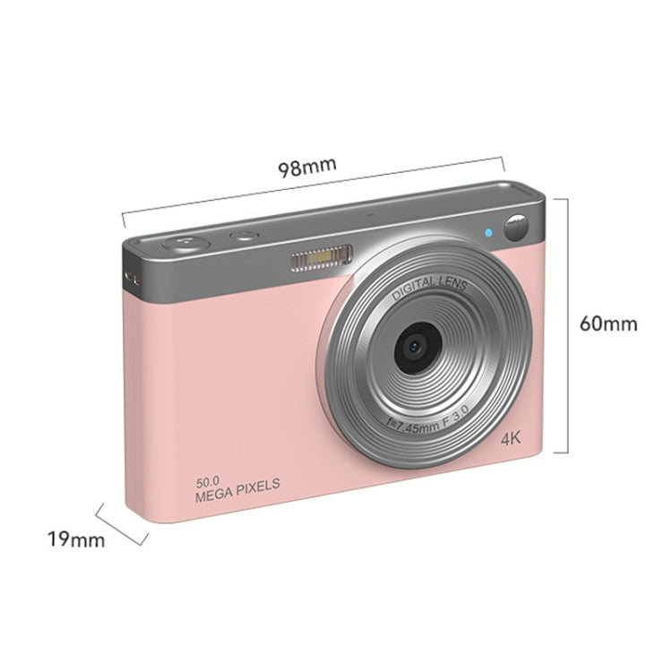 50 MP HD Camera 4K Video Retro Vlog Self-Shooting Camera, Black, Pink, White 50 MP HD Camera 4K Video Retro Vlog Self-Shooting Camera, Black, Pink, White